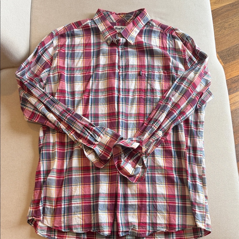 Barbour Men's Multicolor Plaid Button Down Shirt